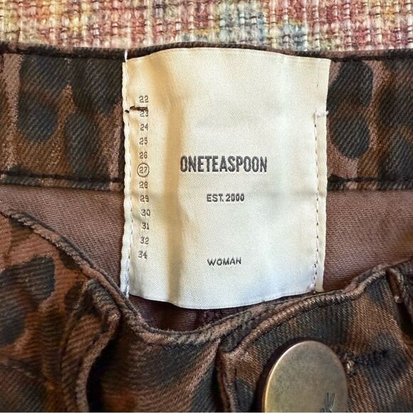 One Teaspoon Sinners Women’s 27 Leopard Print Barrel Harem Pants 100% Cotton - Picture 8 of 15